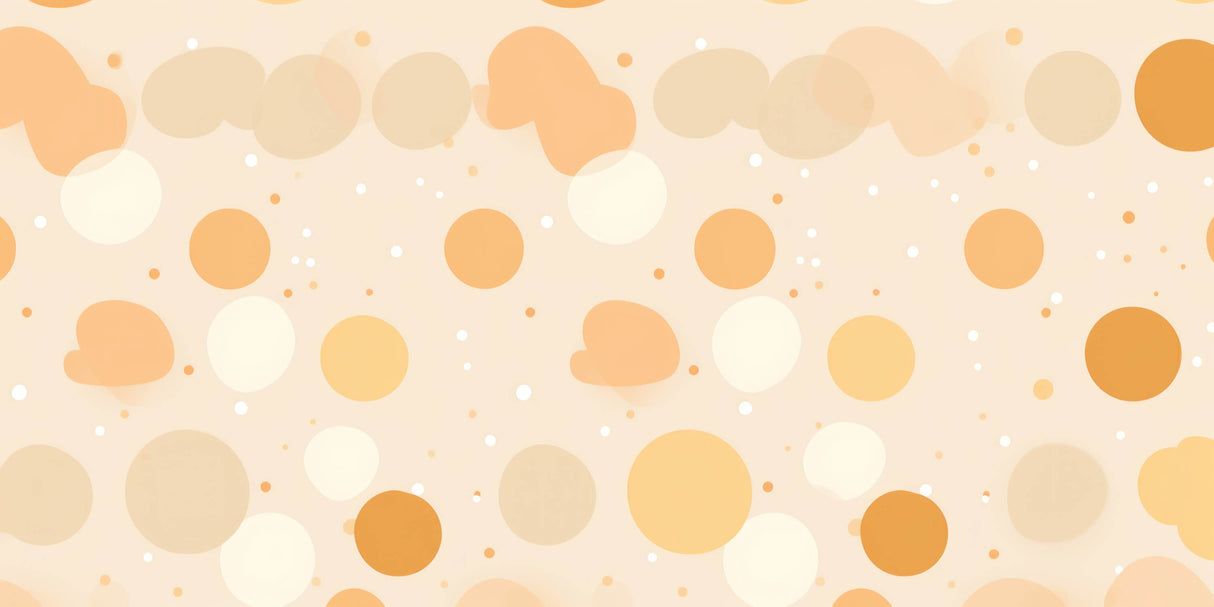 Abstract circle wallpaper design file showing detailed pattern of floating beige and ochre shapes