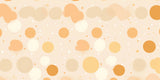 Abstract circle wallpaper design file showing detailed pattern of floating beige and ochre shapes