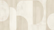 Modern beige arch wallpaper creating a calm atmosphere in a minimalist living room setting