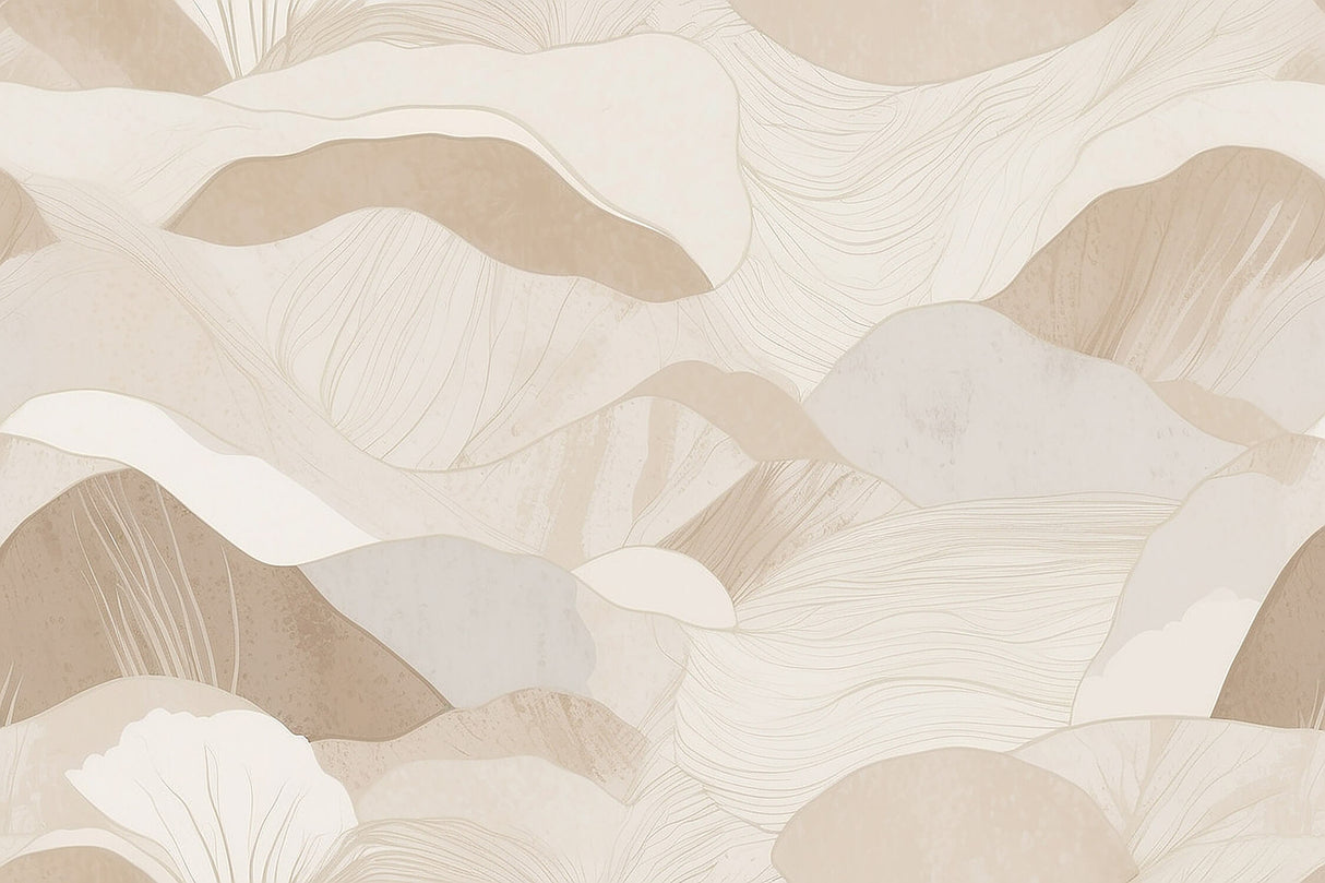 Modern beige wave pattern design file showing flowing lines and subtle curves