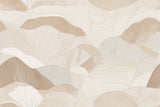 Modern beige wave pattern design file showing flowing lines and subtle curves