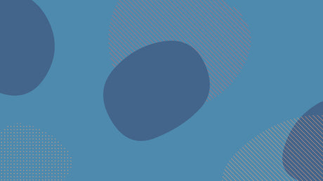 Blue geometric abstract wallpaper design file showing detailed pattern and coral accents