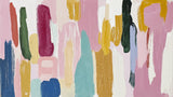 Abstract Mural Wallpaper | Modern Brushstroke Art in Pastel