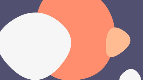 Abstract terracotta wallpaper design file showing flowing circular pattern and navy accents
