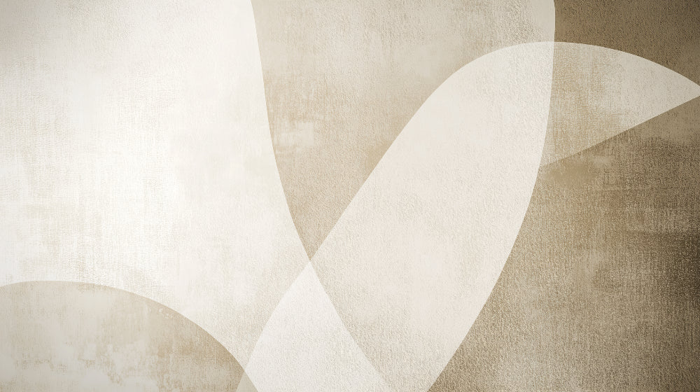 Abstract beige curved shapes wallpaper design file showing elegant flowing pattern and refined details