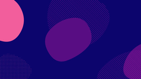 Purple geometric abstract design file showing intricate pattern detail and rich color composition