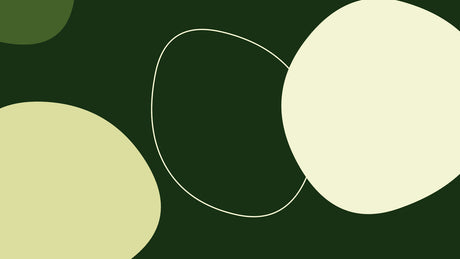 Abstract green and cream circle wallpaper design file showing the full pattern repeat