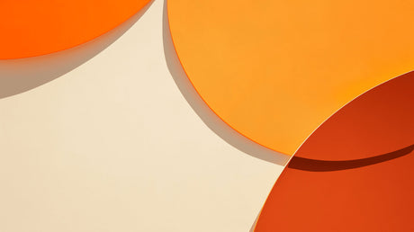 Orange geometric wallpaper design file showing circular pattern and warm color palette