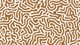 Modern organic labyrinth pattern design file showing intricate flowing lines and warm terracotta tones