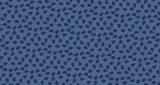 Abstract organic pattern design file showing navy blue teardrop motifs and flowing shapes
