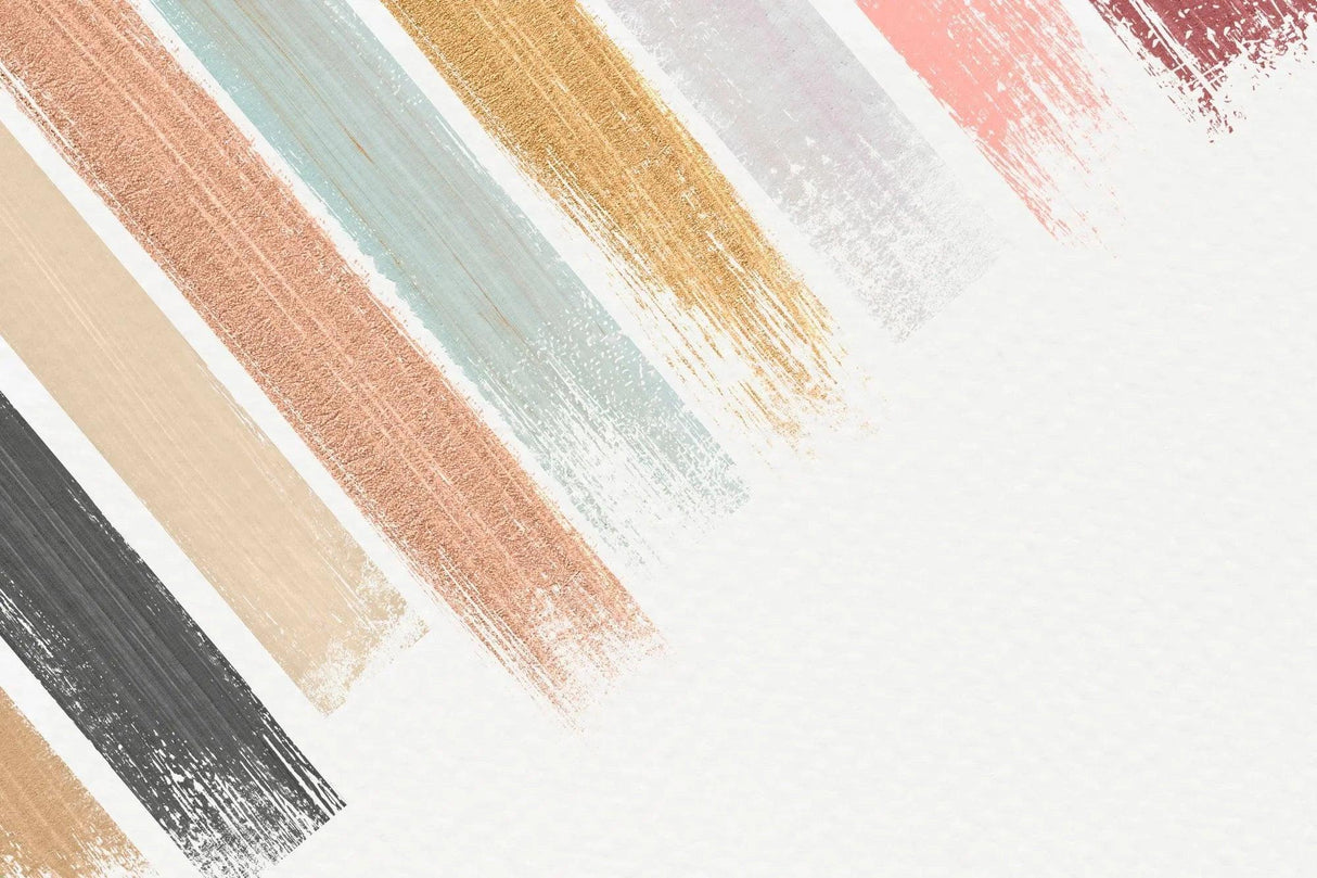 Abstract brush strokes design file showing soft pastel colors and metallic accents pattern