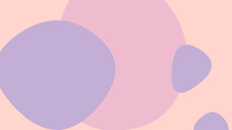 Abstract Circle Wallpaper design file showing full pattern of overlapping pastel shapes