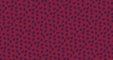 Modern red abstract wallpaper creating a bold statement wall in a minimalist living room setting