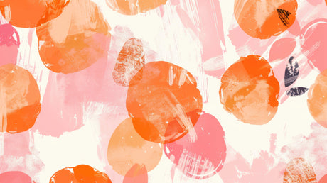 Abstract orange and pink brushstrokes design file showing full pattern detail