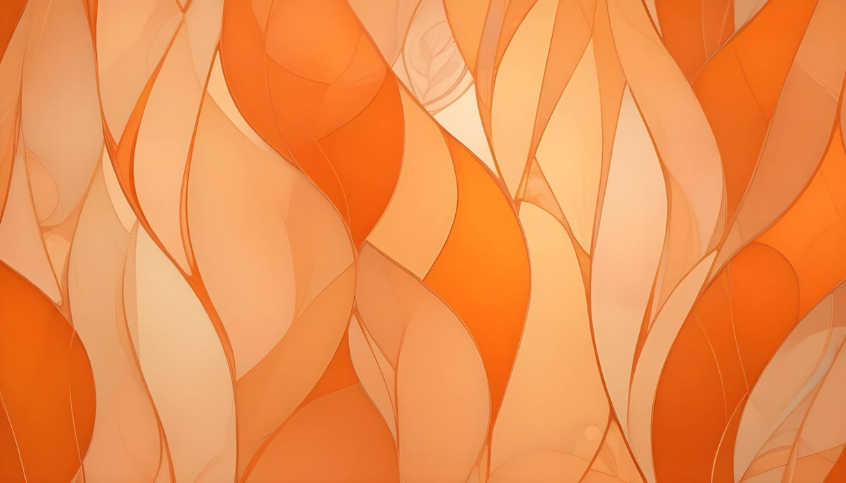 Design file of orange wave abstract pattern showing intricate flowing details