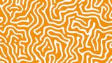 Orange geometric pattern design file showing flowing white curves on vibrant orange background