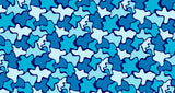 Abstract Mural Wallpaper | Organic Blue Pattern Design