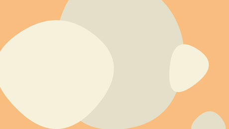 Abstract circles design file showing organic shapes in beige and orange