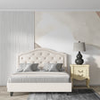 Abstract curved line wallpaper in modern living room, bringing flow and movement to the space
