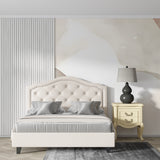 Abstract curved line wallpaper in modern living room, bringing flow and movement to the space