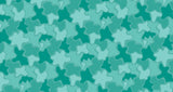 Abstract organic shapes pattern design file in emerald and mint green tones
