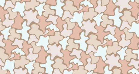 Organic pastel puzzle pattern design file showing flowing shapes and soft color transitions