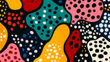 Abstract Mural Wallpaper | Organic Polka Dot Pattern
