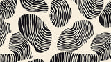 Black and white abstract geometric pattern design file showing organic striped motif