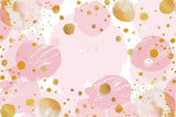 Pink and gold abstract pattern design file showing detailed dotted watercolor texture