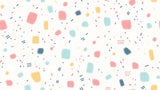 Geometric dots and dashes pattern design file showing full repeat and color details