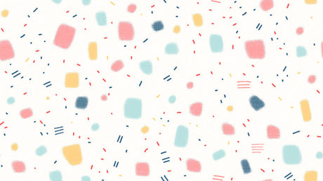 Geometric dots and dashes pattern design file showing full repeat and color details
