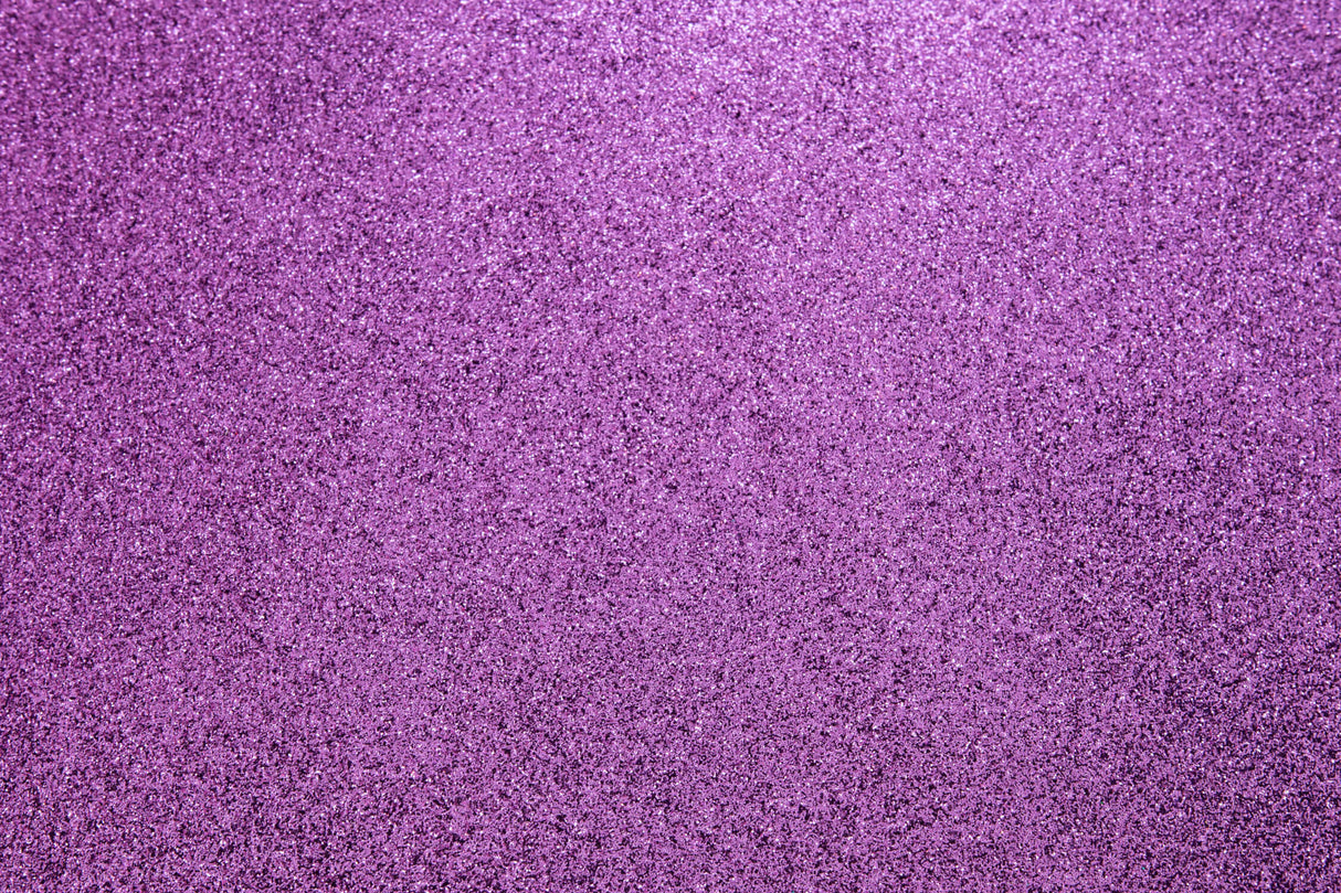 Design file showing detailed purple glitter pattern and texture effects