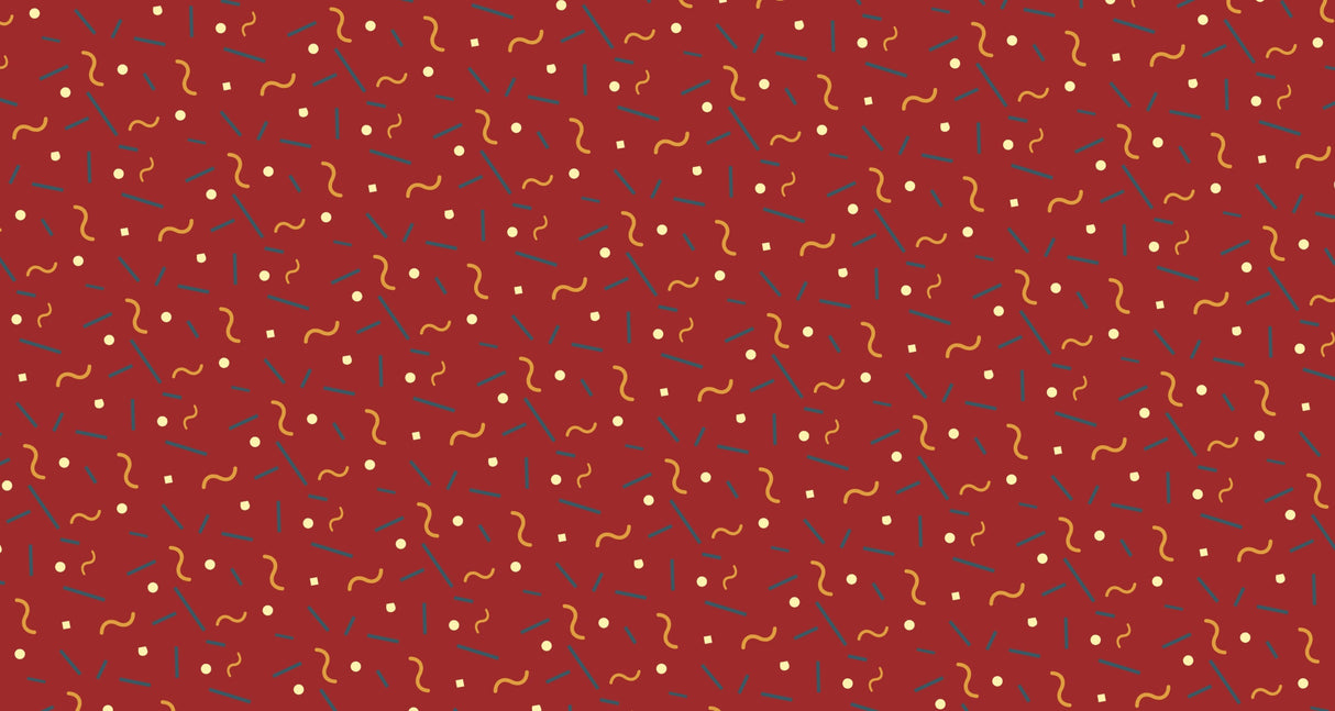 Abstract red geometric pattern design file showing intricate details and rich color combinations