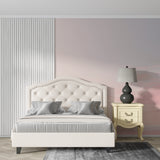 Wave pattern wallpaper in dining room showcasing the pink gradient effect