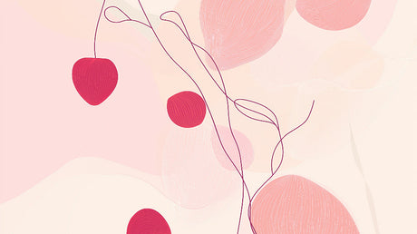 Soft pink abstract curved lines design file showing delicate pattern details and flowing shapes