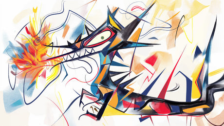 Street art dragon design file showing vibrant colors and detailed pattern