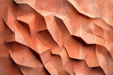 Design file showing detailed sculptural pattern in warm terracotta tones