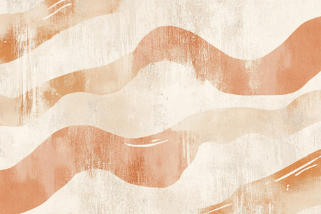 Design file of terracotta abstract wave pattern showing fluid movement and warm tones