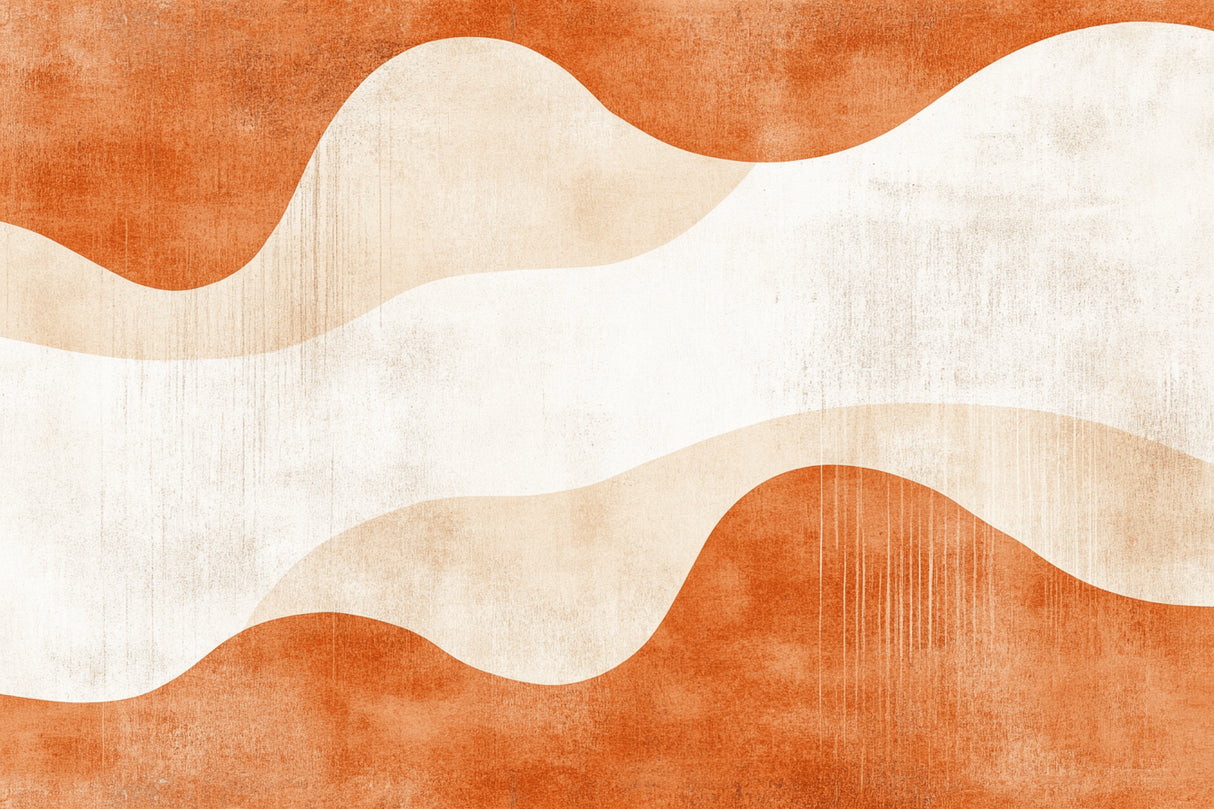 Terracotta waves design file showing fluid pattern and warm color palette