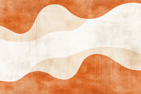 Terracotta waves design file showing fluid pattern and warm color palette