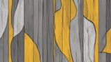 Yellow and grey geometric pattern design file showing detailed pattern elements