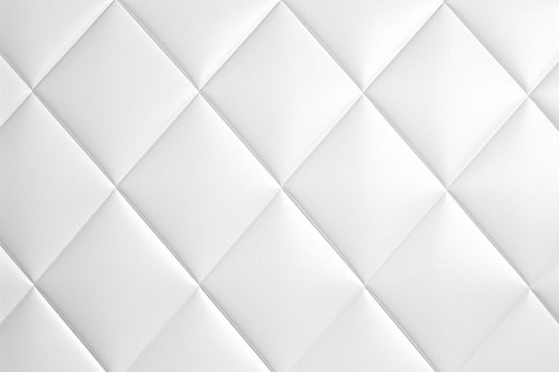 3D Mural Wallpaper | Modern White Diamond Pattern