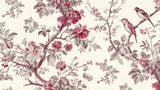 Floral Mural Wallpaper | Vintage Rose and Bird Design