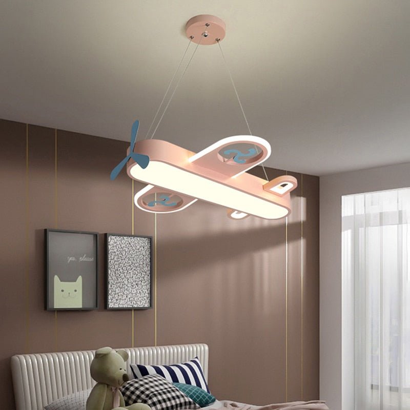 Kids Airplane Pendant Light  LED Aviation Ceiling Lamp - Product example