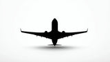 Black and white airplane silhouette design file showing precise details and clean lines