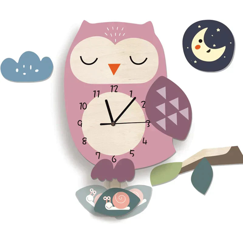 Kids Wall Clock  Bumble Bee Pendulum Design - Product detail 6
