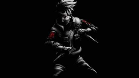 Ninja Warrior wallpaper design file showing detailed black and red pattern