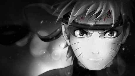 Design file showing detailed black and white manga character artwork pattern