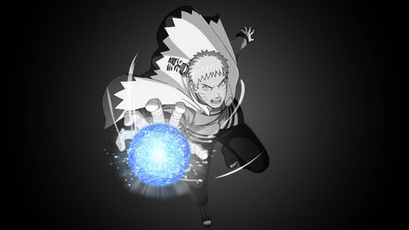 Black and white manga hero design file showing detailed pattern and intricate artwork