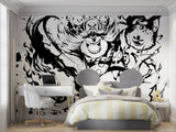 Anime street art wallpaper bringing urban style to teen bedroom walls